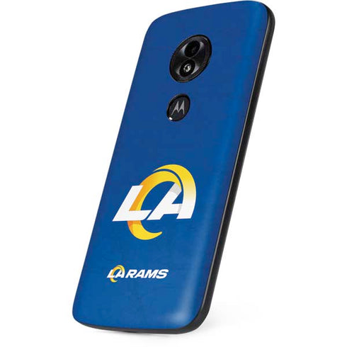 NFL Los Angeles Rams Distressed Moto E5 Play Skin